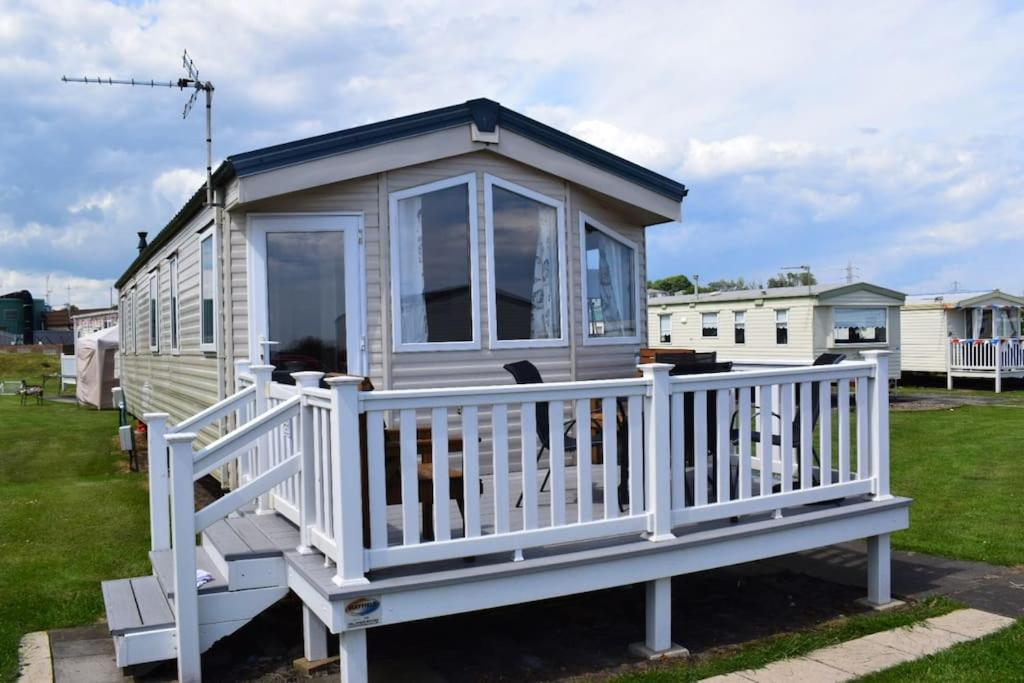 Cosy&Modern Private Seaview Caravan North Seaton Extérieur photo